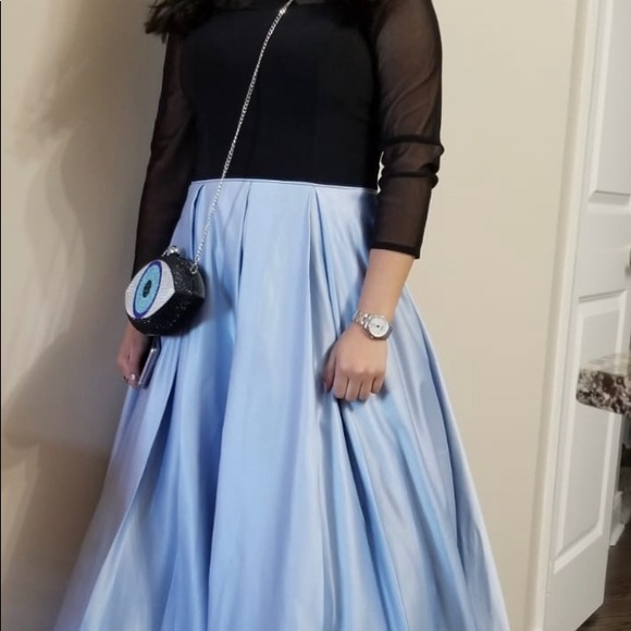 lavender Satin Ball Gown - Picture 5 of 6